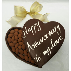 Anniversary Heart Shaped Chocolate Box 